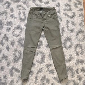 Hudson Skinny Jeans - Olive Green